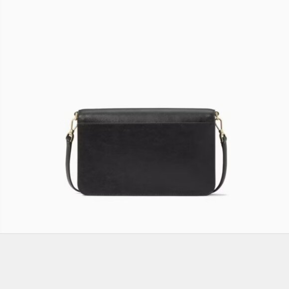 NWT Kate Spade Madison Willow Medium Flap Convertible Crossbody - Black - Picture 5 of 8